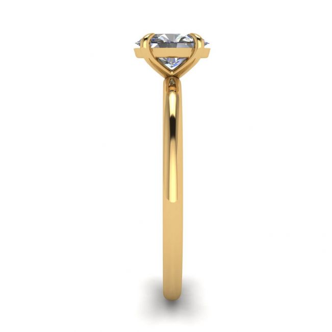 Anillo Solitario Clásico con Diamante Ovalado en Oro Amarillo - Photo 2