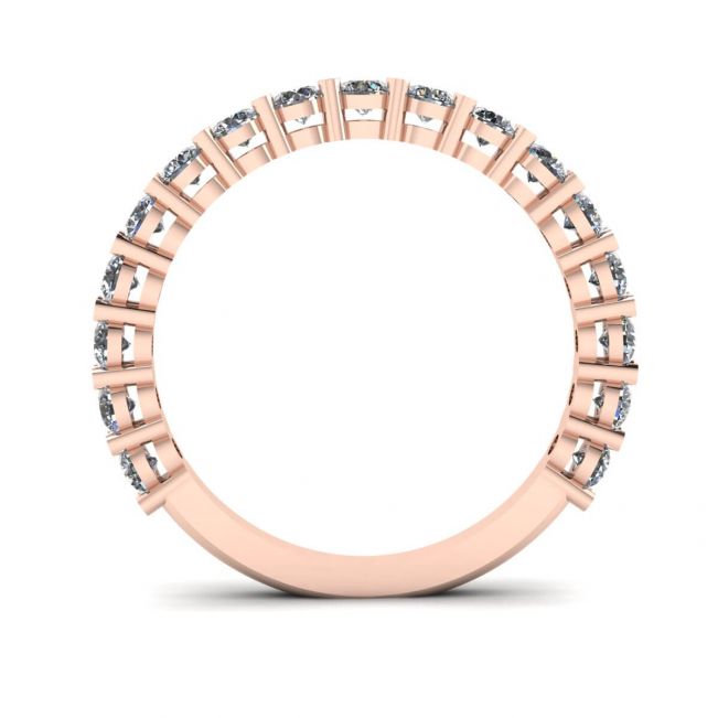 Anillo de 17 diamantes en oro rosa de 18 quilates - Photo 1