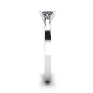 Anillo de diamantes de talla princesa estilo futurista - Photo 2