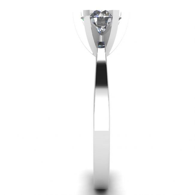 Anillo de Diamantes en Oro Blanco 18K para Compromiso - Photo 2