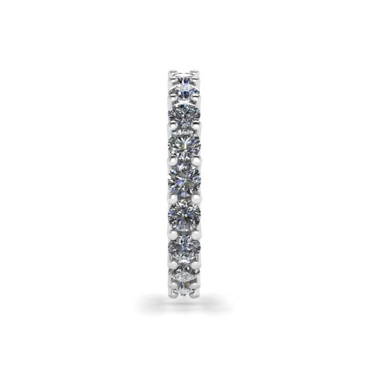 Elegante banda de diamantes con diseño de eternidad, More Image 1