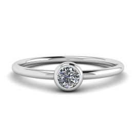 Anillo pequeño con diamantes redondos La Promesse Anillo pequeño con diamantes redondos La Promesse