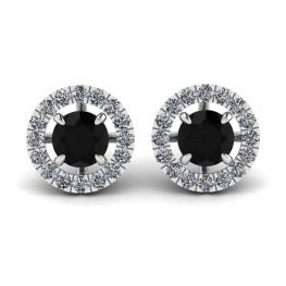 Espárragos de diamante negro de 5 mm con cubiertas de halo desmontables