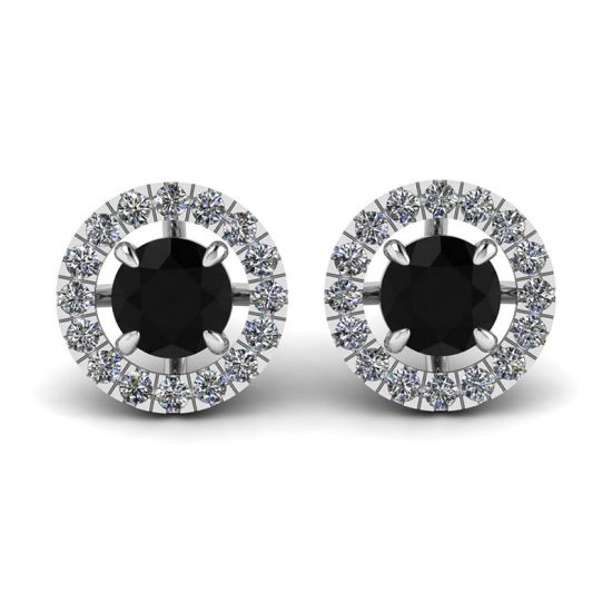 Espárragos de diamante negro de 5 mm con cubiertas de halo desmontables, Ampliar imagen 1