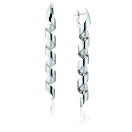 Pendientes Largos con Perlas de Mar - Colección Ruban Pendientes Largos con Perlas de Mar - Colección Ruban