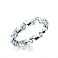 Anillo con Perlas de Mar - Colección Ruban