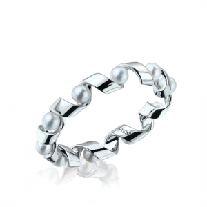 Anillo con Perlas de Mar - Colección Ruban