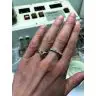 Anillo de compromiso de 6 puntas con diamantes redondos en oro blanco, Image 7