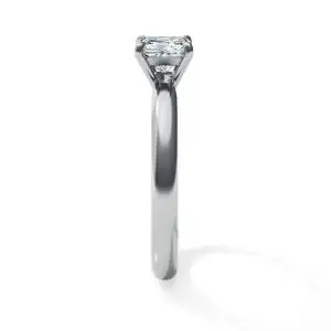 Anillo de compromiso clásico con diamantes de talla princesa - Photo 2