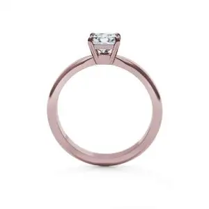Anillo de compromiso de diamantes talla princesa - Photo 1