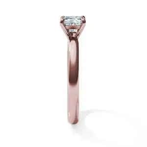 Anillo de compromiso de diamantes talla princesa - Photo 2