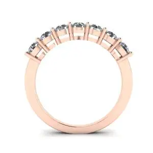 Anillo de diamantes Eternal Seven Stone en oro rosa de 18 quilates - Photo 1