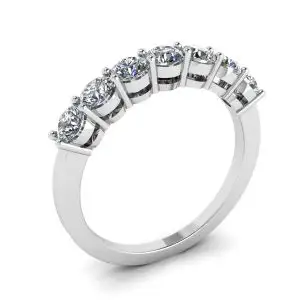 Anillo Eternal Seven Stone Diamond en oro blanco de 18 quilates - Photo 3