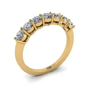 Anillo Eternal Seven Stone Diamond en oro amarillo de 18 quilates - Photo 3