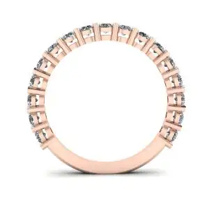 Anillo de 17 diamantes en oro rosa de 18 quilates - Photo 1