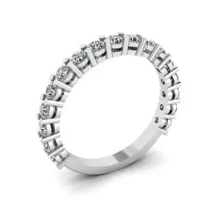 Anillo de 17 Diamantes en Oro Blanco de 18K - Photo 3
