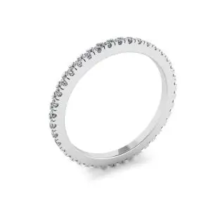 Anillo de eternidad clásico de diamantes pequeños - Photo 3