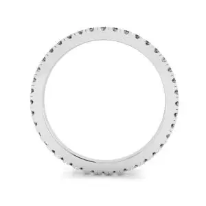 Anillo de eternidad clásico de diamantes pequeños - Photo 1
