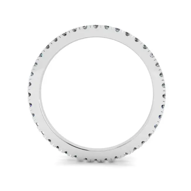 Anillo de eternidad clásico de diamantes pequeños - Photo 1