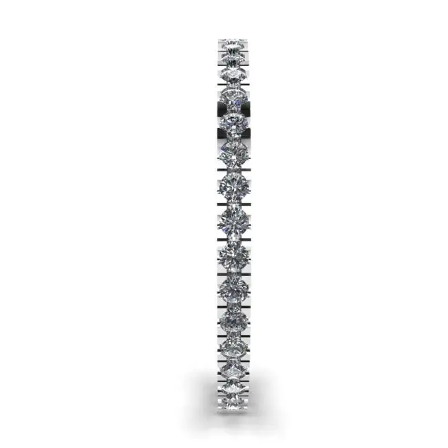 Anillo de eternidad clásico de diamantes pequeños - Photo 2