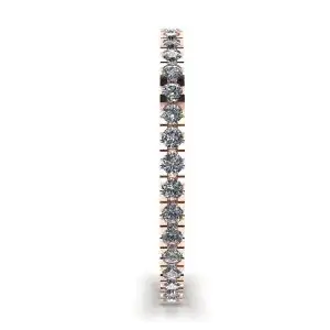 Anillo de eternidad clásico de diamantes pequeños en oro rosado de 18 k - Photo 2