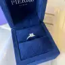 Anillo de diamantes de talla princesa en oro rosa de 18 quilates, Image 5