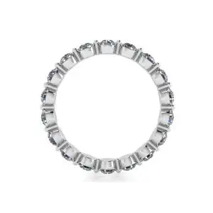 Anillo de eternidad de diamantes de 3 mm Punta compartida - Photo 1