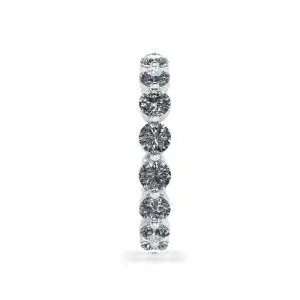 Anillo de eternidad de diamantes de 3 mm Punta compartida - Photo 2