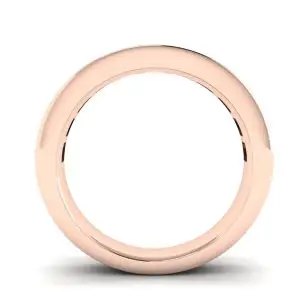 Anillo de eternidad con diamantes de talla princesa en oro rosa - Photo 1