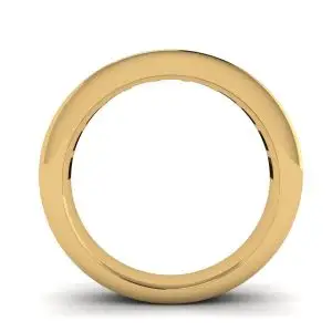 Anillo de eternidad con diamantes de talla princesa en oro amarillo - Photo 1