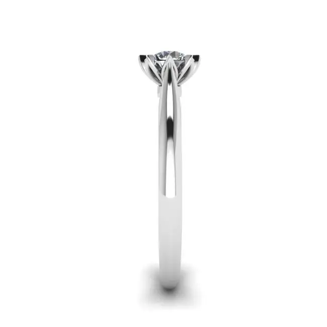 Anillo de compromiso de diamantes de loto - Photo 2