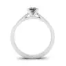 Anillo de diamantes de talla princesa estilo futurista, Image 2