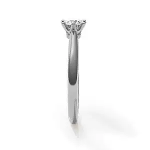 Anillo de compromiso de 6 puntas con diamantes de corona - Photo 2