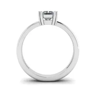 Anillo de compromiso de corte princesa contemporáneo - Photo 1