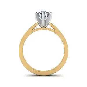 Anillo de compromiso de oro mixto con diamante - Photo 1