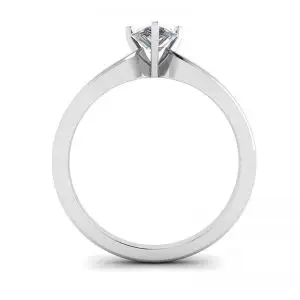 Anillo solitario de diamante pera en 6 puntas - Photo 1