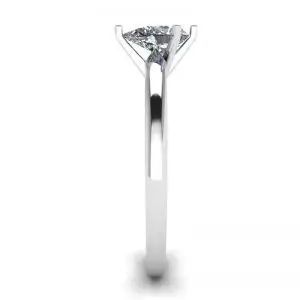 Anillo solitario de diamante pera en 6 puntas - Photo 2