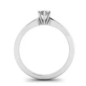 Anillo de diamantes de talla marquesa de 6 puntas - Photo 1