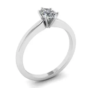 Anillo de diamantes de talla marquesa de 6 puntas - Photo 3