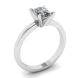 Anillo Diamante Ovalado Oro Blanco - Photo 3