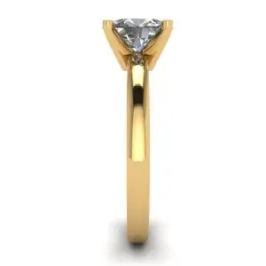 Anillo de diamantes ovalados en oro amarillo de 18 quilates - Photo 2