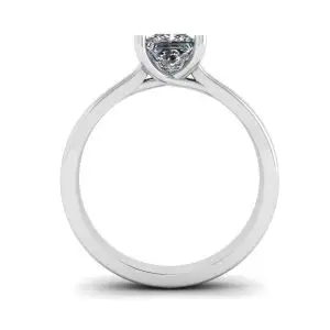 Anillo con diamante cuadrado - Photo 1