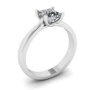 Anillo con diamante cuadrado - Photo 3