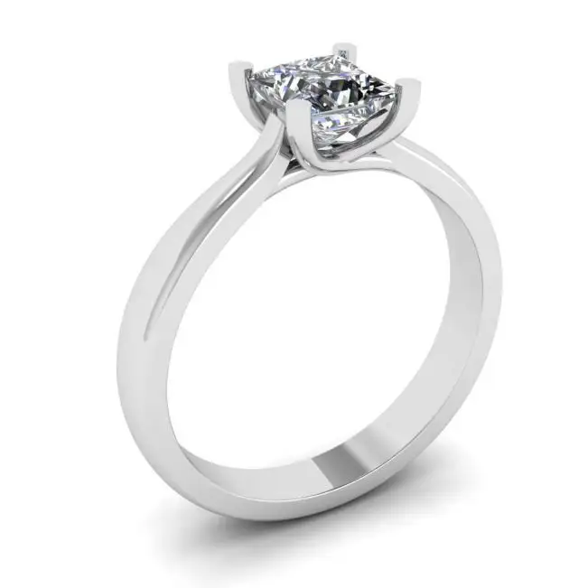 Anillo con diamante cuadrado - Photo 3