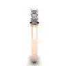 Anillo de 9 cuadrados con diamantes de princesa en oro rosa, Image 3