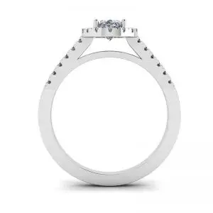 Anillo Diamante Ovalado Oro Blanco - Photo 1
