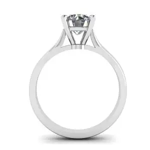 Anillo de diamantes clásico con un diamante - Photo 1