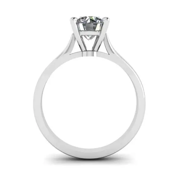Anillo de diamantes clásico con un diamante,  Ampliar imagen 2