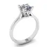 Anillo de diamantes clásico con un diamante, Image 4