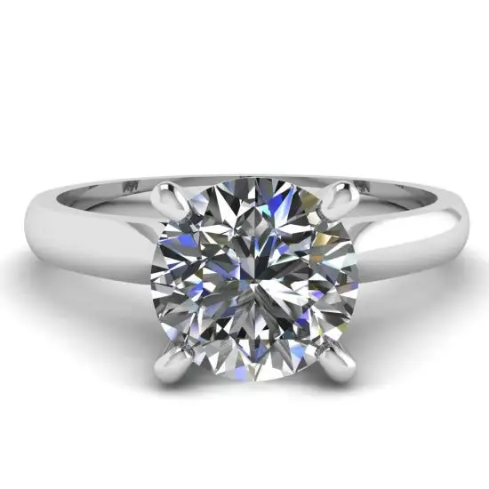 Anillo de diamantes clásico con un diamante, Ampliar imagen 1